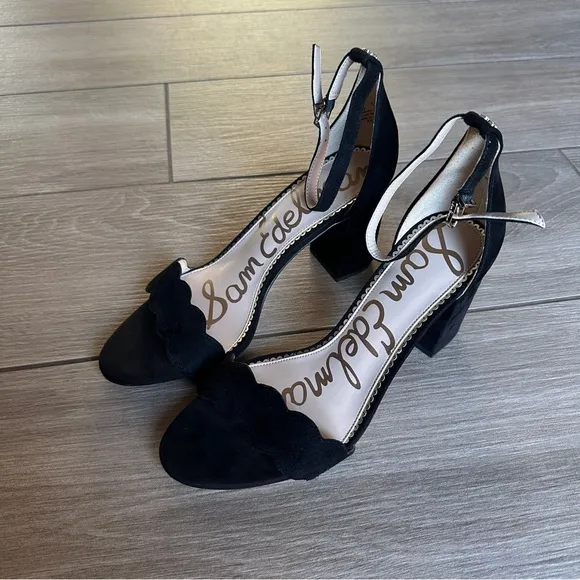 NEW Sam Edelman Odila Scalloped Suede High Heels Size 9
