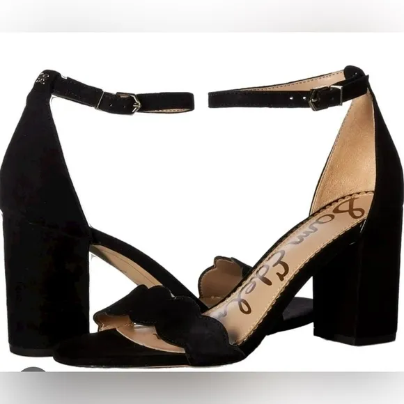 NEW Sam Edelman Odila Scalloped Suede High Heels Size 9