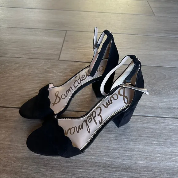 NEW Sam Edelman Odila Scalloped Suede High Heels Size 9