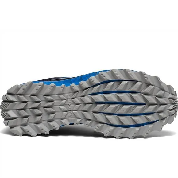NEW SAUCONY men's peregrine iso sneakers in blue/navy