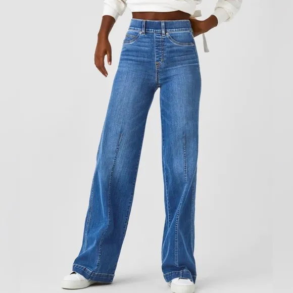 New Seamed Front, Wide Leg Jeans