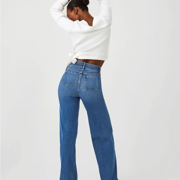New Seamed Front, Wide Leg Jeans