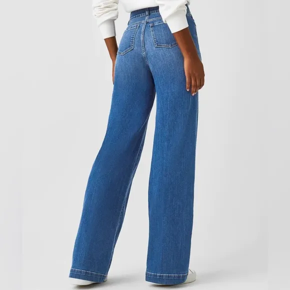 New Seamed Front, Wide Leg Jeans
