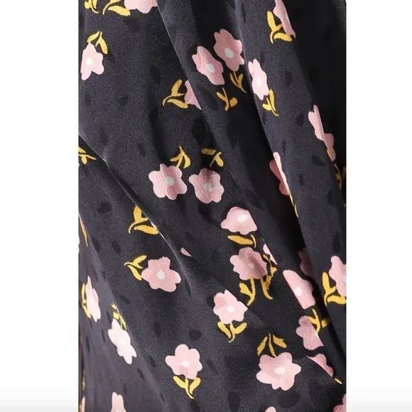 New Self-Portrait Twist Front Floral Print Dress