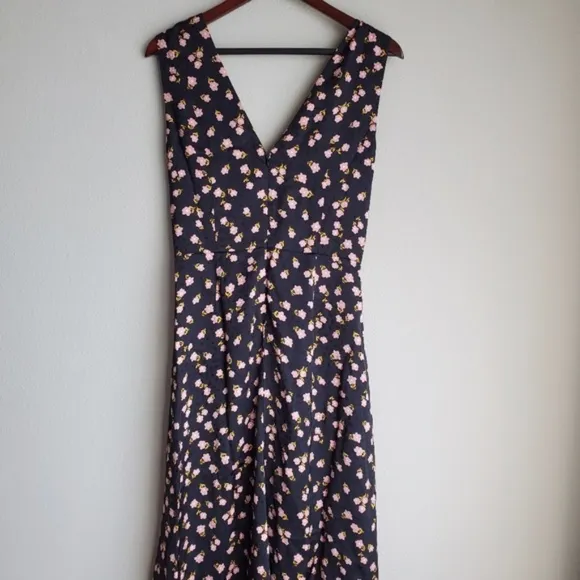 New Self-Portrait Twist Front Floral Print Dress