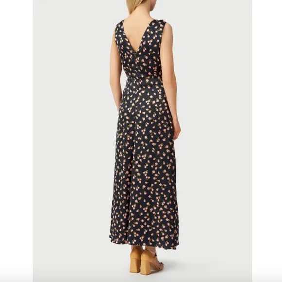 New Self-Portrait Twist Front Floral Print Dress