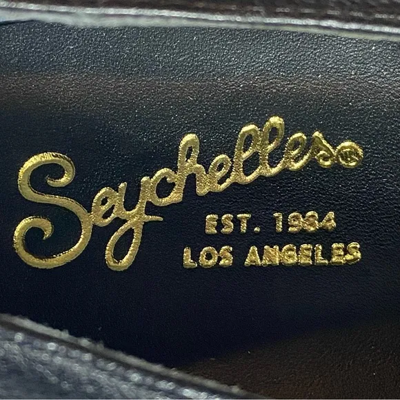 NEW Seychelles Platform Meridian Loafer in Black Leather