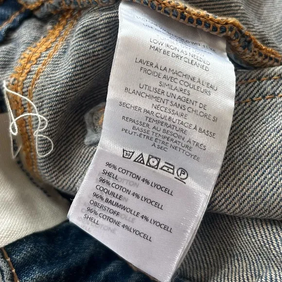 NEW Size 26 Free People We The Free Prince Street Medium Wash Denim Micro Shorts