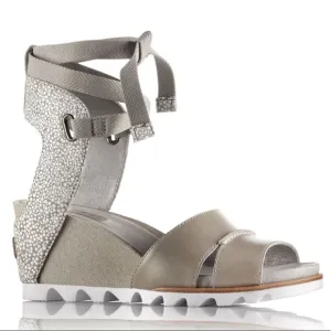 NEW Sorel Joanie wrap wedge heel sandals