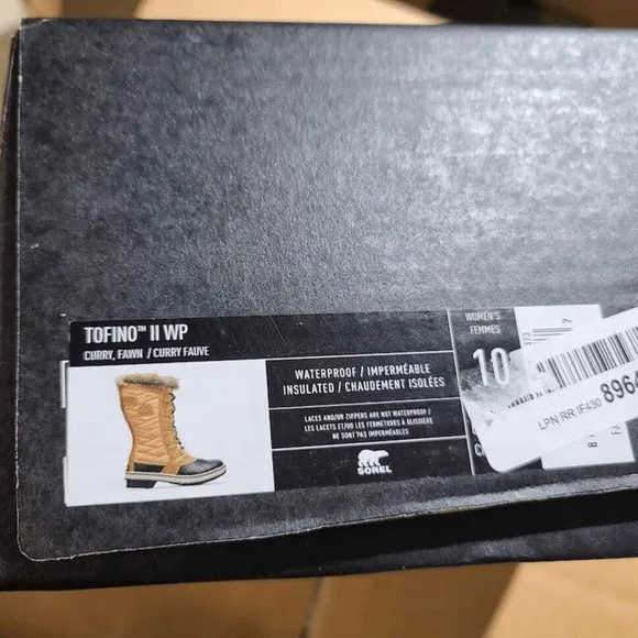 New Sorel Tofino II Women's Waterproof Boots Size 10 Curry, Fawn