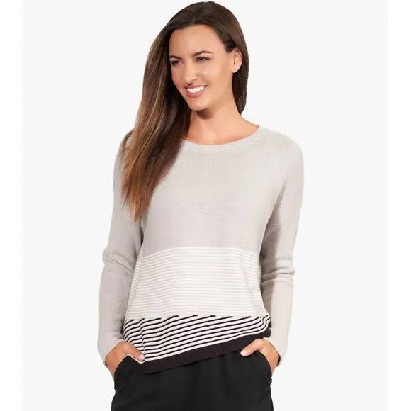 NEW STELLA CARAKASI screen saver sweater in gray