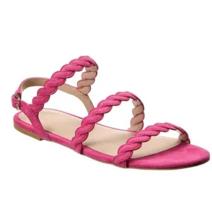 NEW STUART WEITZMAN PINK SUEDE STRAPPY SANDALS