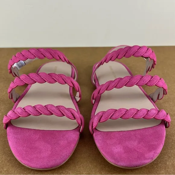 NEW STUART WEITZMAN PINK SUEDE STRAPPY SANDALS