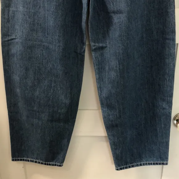 NEW ÉTICA Cassel Ultra High Barrel Women's 29 dark denim Anthropologie NWT jeans