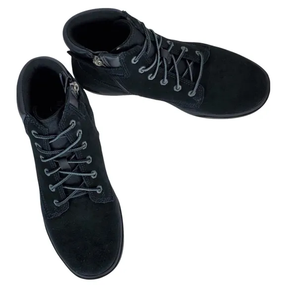 New Timberland bayham 6 in youth black high top sneakers lace up boots boys