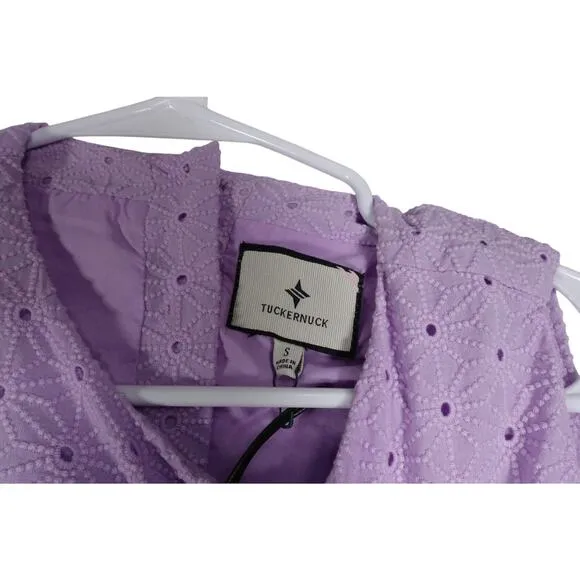 New Tuckernuck Lavender Folly Dress Eyelet Lace Cover Buttons Summer S 1799-19