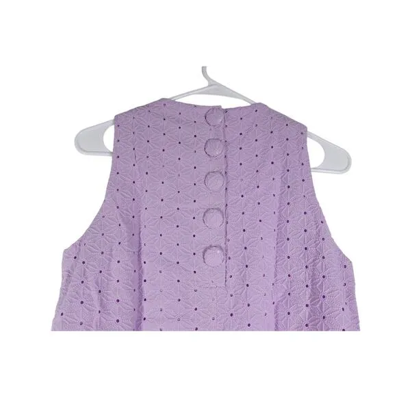 New Tuckernuck Lavender Folly Dress Eyelet Lace Cover Buttons Summer S 1799-19