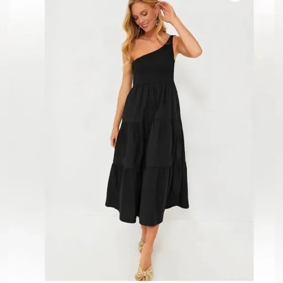 NEW Tuckernuck O.P.T Black Milada Midi Dress