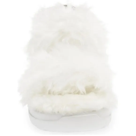 NEW UGG Sizes 6 to 11 Women's Fluff Sugar Platform Strappy Sandals - White