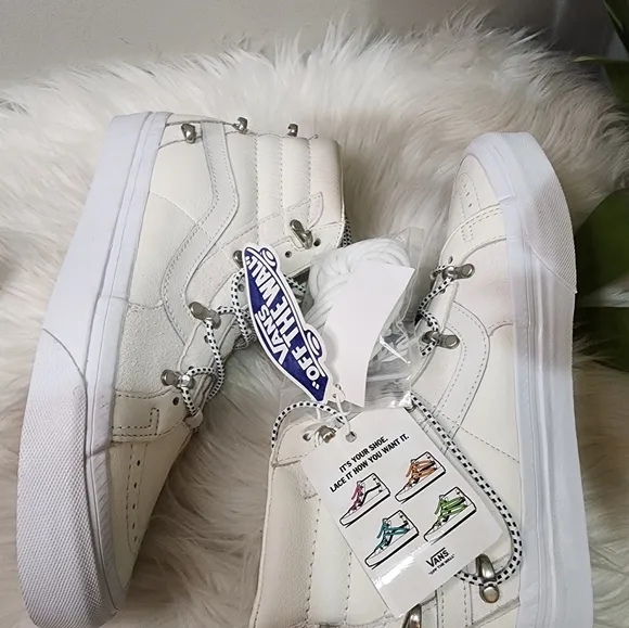 New Vans SK8 High Echo DX Utility Kit White Sneakers Size Men's 6.5 Women's8