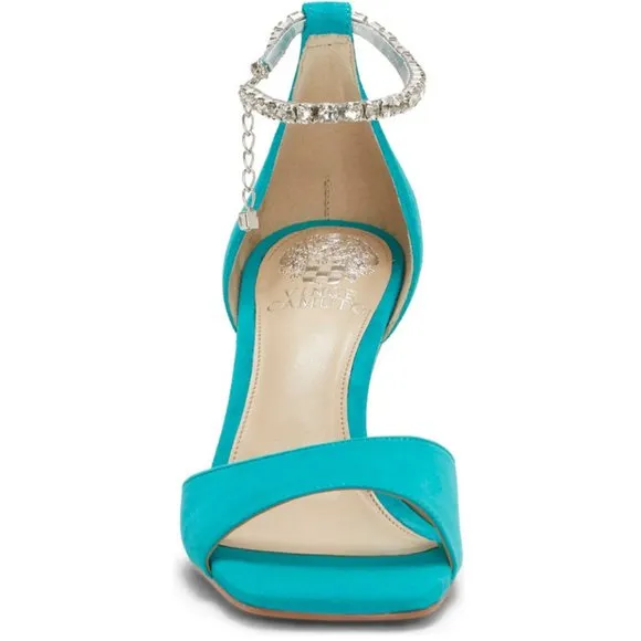 NEW Vince Camuto Sizes 8.5, 10 Women's Evensa Chain Strap Sandal - Evening Jade
