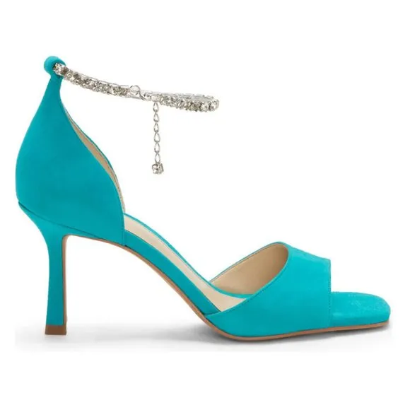 NEW Vince Camuto Sizes 8.5, 10 Women's Evensa Chain Strap Sandal - Evening Jade