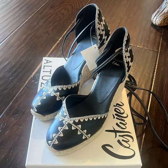 New with tags in box.  Altazurra x Castaner iria altz wedge espadrilles