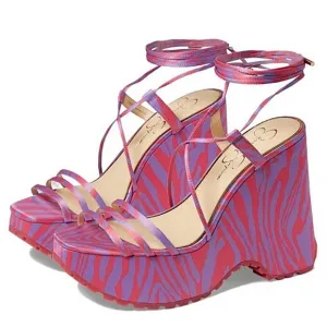 New w/o Box Jessica Simpson Damazy Platform Strappy Wedge Dress Sandals Size 8.5