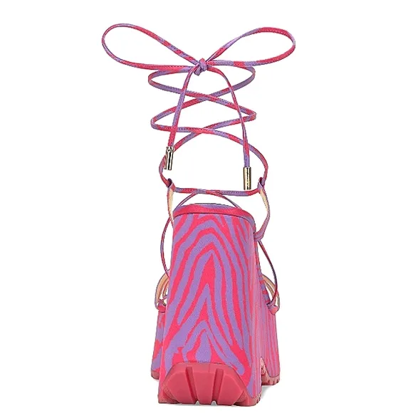 New w/o Box Jessica Simpson Damazy Platform Strappy Wedge Dress Sandals Size 8.5