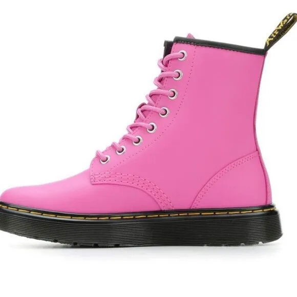 NEW -WOMEN'S DR. MARTENS ZAVALA COMBAT BOOTS- THRIFT PINK- Size 7