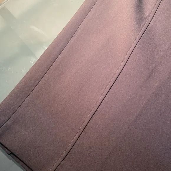 NEW Zara High Waist Structured Midi Skirt Size with Back Slit XXL