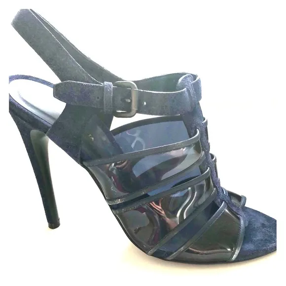 NIB Bottega Veneta PVC and Suede sandals size 39