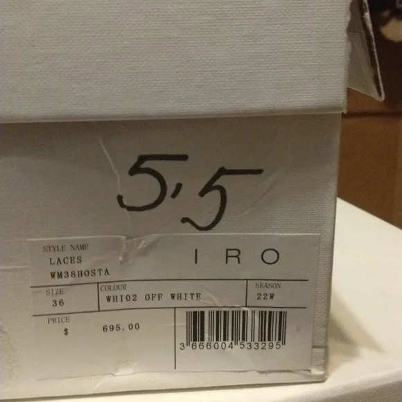 NIB IRO Paris Hosta leather stunning sexy slouchy ankle luxury stiletto boots