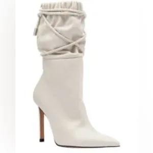 NIB IRO Paris Hosta leather stunning sexy slouchy ankle luxury stiletto boots