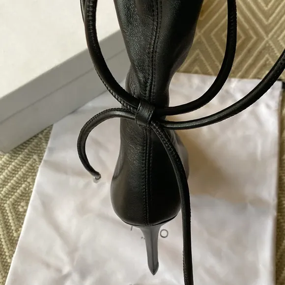 NIB IRO Paris Hosta leather stunning sexy slouchy ankle luxury stiletto boots