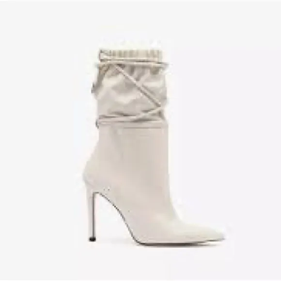 NIB IRO Paris Hosta leather stunning sexy slouchy ankle luxury stiletto boots