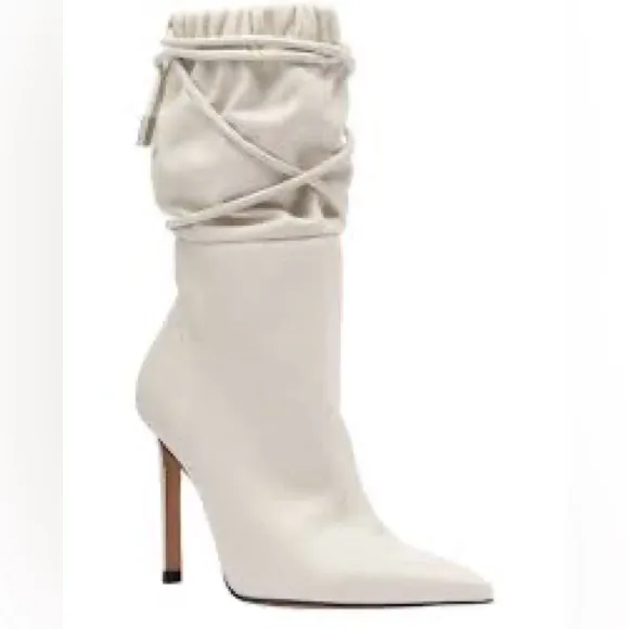 NIB IRO Paris Hosta leather stunning sexy slouchy ankle luxury stiletto boots
