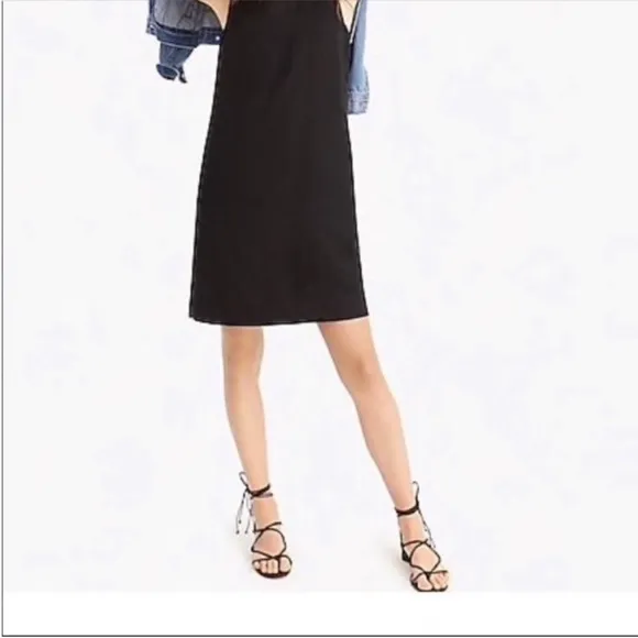 NIB J. Crew Florence lace-up T-strap sandals Black