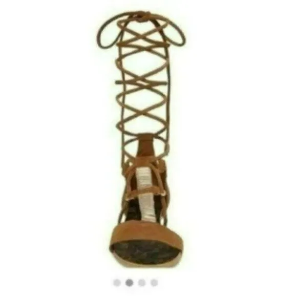 NIB MSRP $78 Free People Fiji Wraparound Sandal Women's Size 38