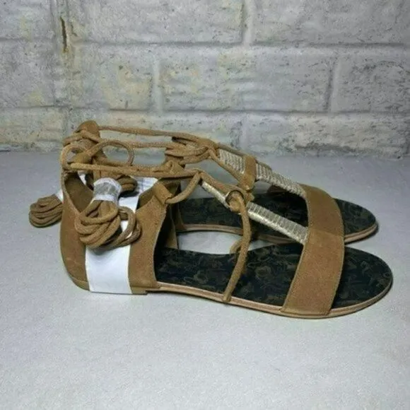 NIB MSRP $78 Free People Fiji Wraparound Sandal Women's Size 38