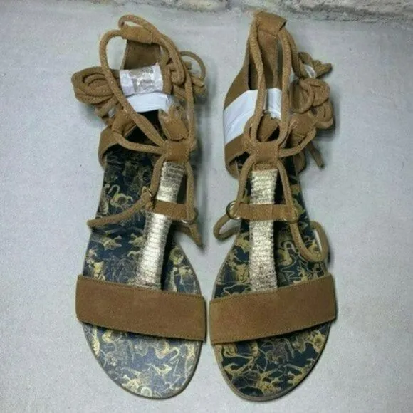 NIB MSRP $78 Free People Fiji Wraparound Sandal Women's Size 38