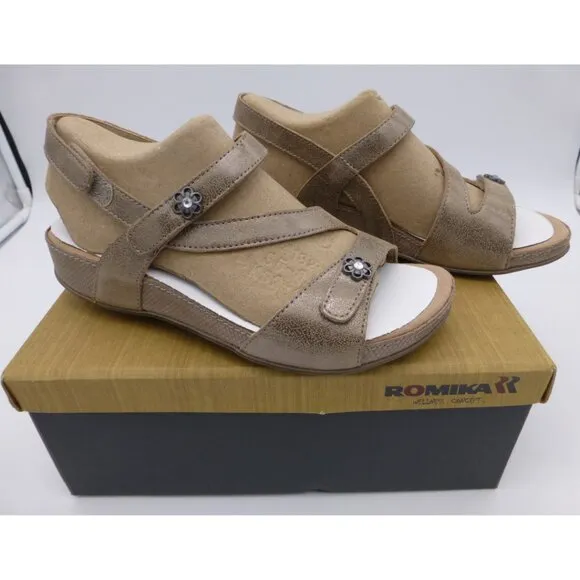 NIB - Romika Fidschi Bronze Sandals Size 36 (Size 5.5 US)