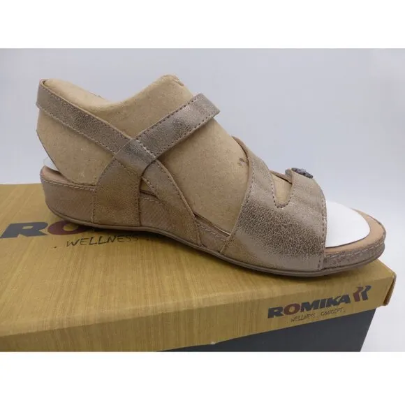 NIB - Romika Fidschi Bronze Sandals Size 36 (Size 5.5 US)