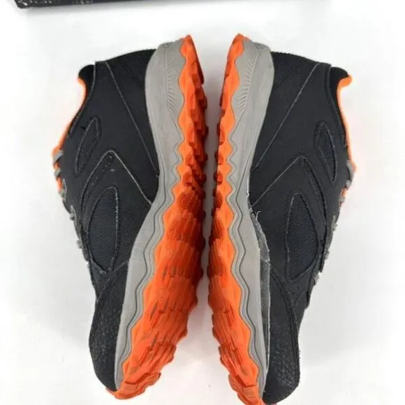 NIB Saucony Cohesion 14 Big Boys Lace To Toe Trail Sneakers Black Orange Size 4M
