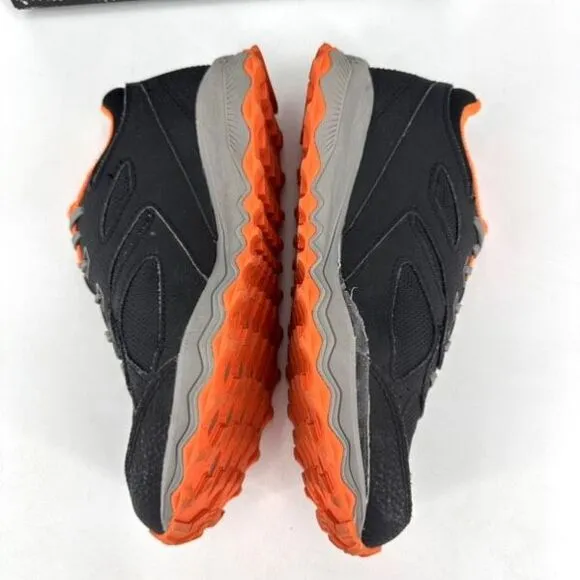 NIB Saucony Cohesion 14 Big Boys Lace To Toe Trail Sneakers Black Orange Size 4M
