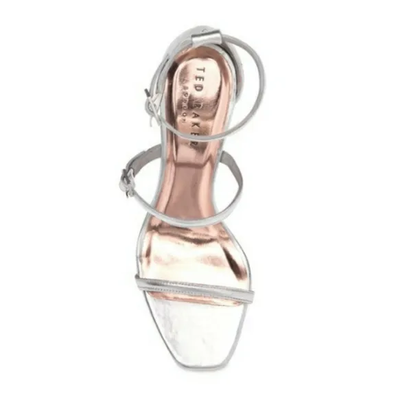 NIB Ted Baker London Triam Metallic Sandals Sz 8.5