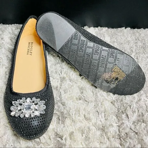 NIB Badgley Mischka Kids Amber Bling Flats
