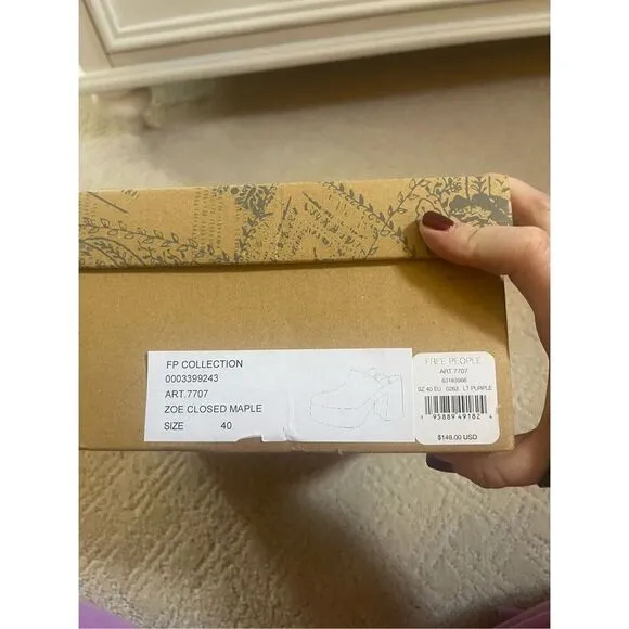 NIB Free People Zoe Closed Toe Wrap Platforms