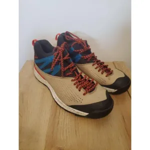 Nike ACG Okwahn II Beige Red Laces Perforated High-Top Sneakers Size 8 Mens