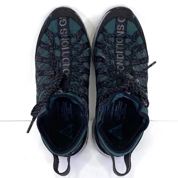 Nike ACG React Terra Gobe Sneakers Deep Jungle Green Sz 6 All Terrain Gorpcore
